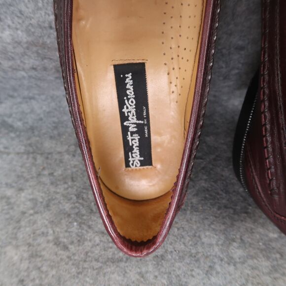 Stamati Mastroianni Shoes Mens 10 Tassel Loafers Moccasin Leather Classic Brown main image 9